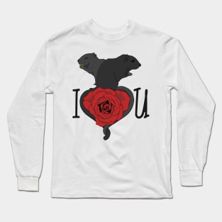 Gerbil love (Dark) Long Sleeve T-Shirt